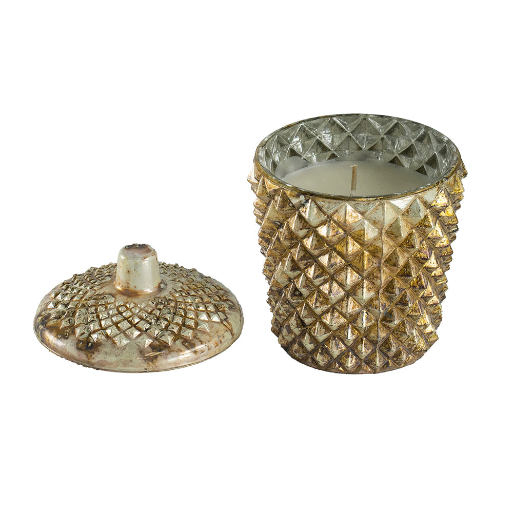 Natural Soy Wax Candles For Women, Jar Candles For Bedroom Bathroom Living Room Silver Glass