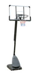 Height Adjustable 7 To 10Ft Basketball Hoop 44 Inch Backboard Portable Basketball Goal System With Stable Base And Wheels, Use For Outdoor Balls Sports Black Gray Portable Garden & Outdoor Training Support Iron