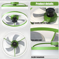 Ceiling Fans With Lights Dimmable Led Embedded Installation Of Thin Modern Ceiling Fans Green Green Modern Abs