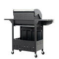 Propane Grill 4 Burner Barbecue Grill Stainless Steel Gas Grill With Side Burner, 46,500 Btu Outdoor Cooking, Patio, Garden Barbecue Grill, Black And Silver Silver Stainless Steel