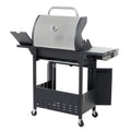Propane Grill 4 Burner Barbecue Grill Stainless Steel Gas Grill With Side Burner, 46,500 Btu Outdoor Cooking, Patio, Garden Barbecue Grill, Black And Silver Silver Stainless Steel