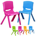 Kids Chair,Children Lightweight Plastic 4 Chairs Set With 11.8