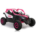 24V7A 200W*2 Super Powerfour Wheel Shock Absorber With High And Low Speed Usb Bluetooth Music Kids Ride On Carelectric Car For Children Pink 200 Lbs & Over 13 Years And Up Iron Plastic Outdoor