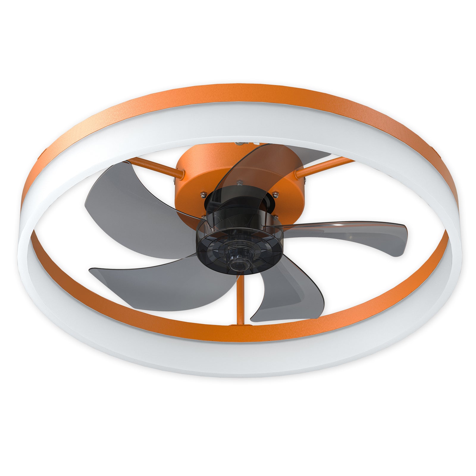 Ceiling Fans With Lights Dimmable Led Embedded Installation Of Thin Modern Ceiling Fans Orange Orange Modern Abs