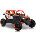 24V7A 200W*2 Super Powerfour Wheel Shock Absorber With High And Low Speed Usb Bluetooth Music Kids Ride On Carelectric Car For Children Orange 200 Lbs & Over 13 Years And Up Iron Plastic Outdoor