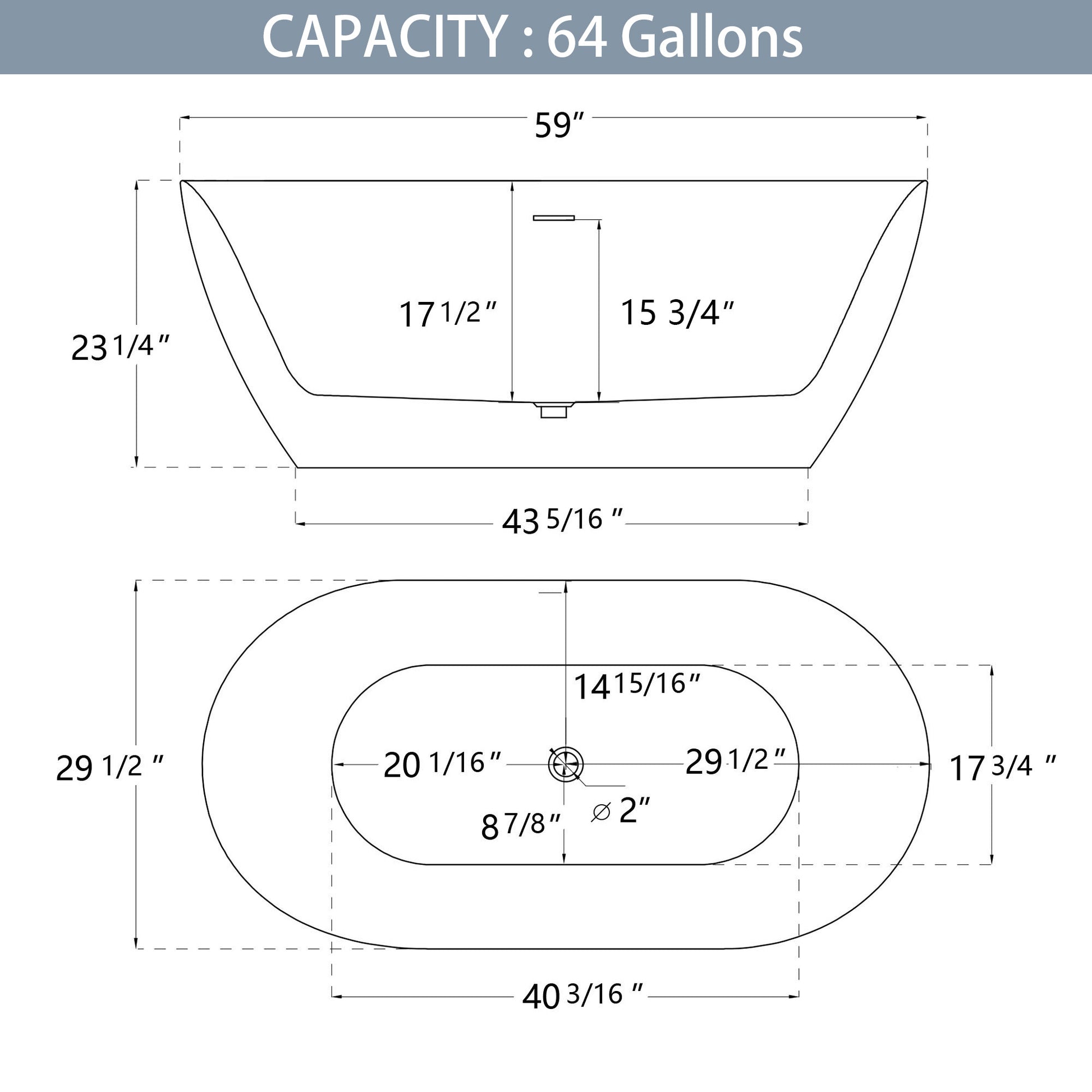 59" Acrylic Free Standing Tub Classic Oval Shape Soaking Tub Adjustable Freestanding Bathtub With Integrated Slotted Overflow And Chrome Pop Up Drain Anti Clogging Matte Black Matte Black Oval Bathroom Freestanding Tubs Polished 59 61 In Modern Soaking