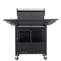 Propane Grill 4 Burner Barbecue Grill Stainless Steel Gas Grill With Side Burner, 46,500 Btu Outdoor Cooking, Patio, Garden Barbecue Grill, Black And Silver Silver Stainless Steel