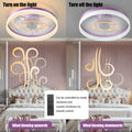 Ceiling Fans With Lights Dimmable Led Embedded Installation Of Thin Modern Ceiling Fans Purple Purple Modern Abs