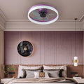 Ceiling Fans With Lights Dimmable Led Embedded Installation Of Thin Modern Ceiling Fans Purple Purple Modern Abs