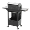 Propane Grill 3 Burner Barbecue Grill Stainless Steel Gas Grill With Side Burner, 37,000 Btu Outdoor Cooking, Patio, Garden Barbecue Grill, Black And Silver Silver Stainless Steel