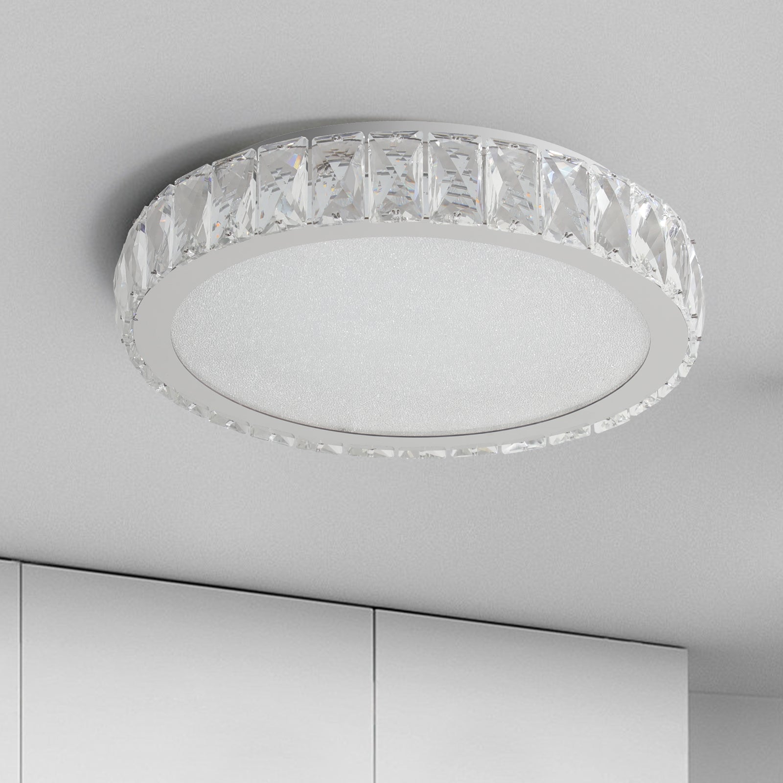 Embedded Crystal Chandelier Transparent Modern Crystal