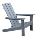 Outdoor Adirondack Chair For Relaxing, Hdpe All Weather Fire Pit Chair, Patio Lawn Chair For Outside Deck Garden Backyardf Balcony, Grey Dark Grey Uv Resistant Frame Garden & Outdoor Beach,Modern Complete Patio Sets Hdpe