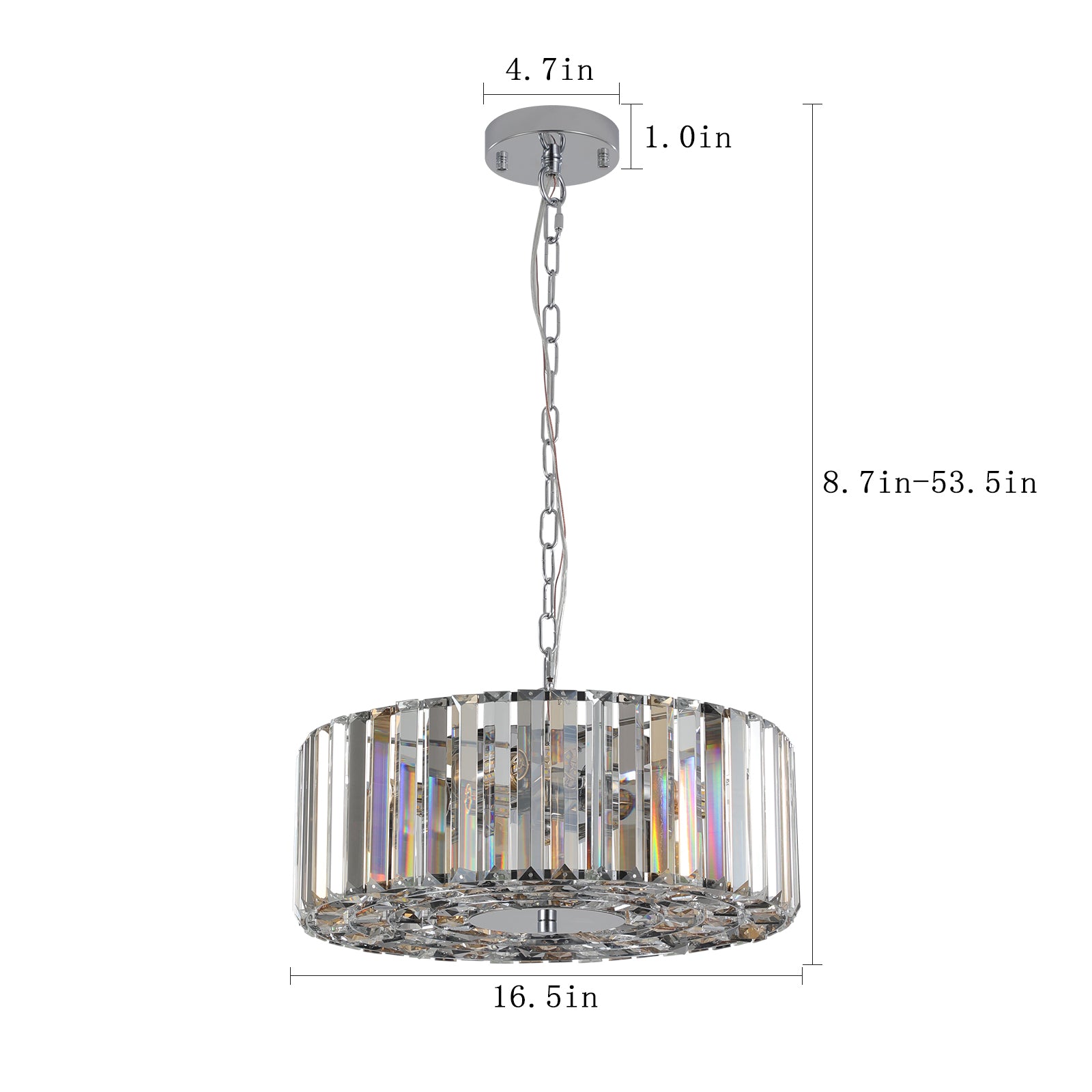 Modern Crystal Chandelier For Living Room Round Cristal Lamp Luxury Home Decor Light Fixture Transparent Modern Crystal