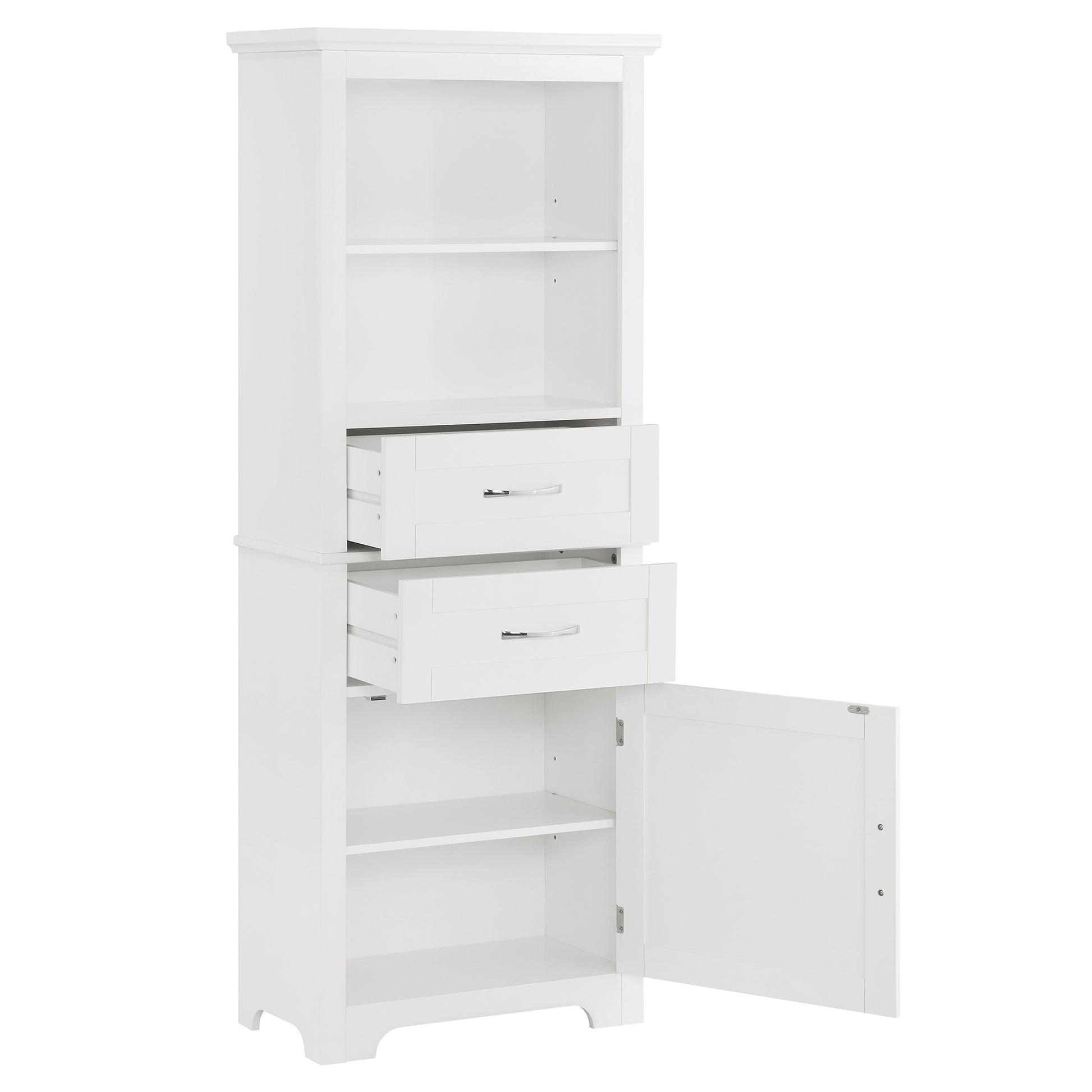 Bathroom Cabinets, Storage Cabinets, Cupboards, Storage Cabinets With Doors, Display Cabinets With Open Shelves, Freestanding Living Room Floor Cabinets, Home Office White Mdf