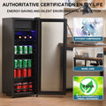 4.5Cu.Ft Mini Fridge, 0.3Cu.Ft Freezer, Up To 94 Cans Of Soda, Beer Or Wine. Silent, High Efficiency And Energy Saving Compressor, Led Lighting, 16.10