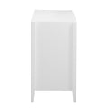 Featured Three Door Storage Cabinet With Metal Handles, Suitable For Corridors, Entrances, Living Rooms, And Study Rooms 1 2 Shelves White Primary Living Space Shelves Included American Design Mdf