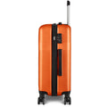 3 Piece Luggage With Tsa Lock Abs, Durable Luggage Set, Lightweight Suitcase With Hooks, Spinner Wheels Cross Stripe Luggage Sets 20In 24In 28In Orange Abs