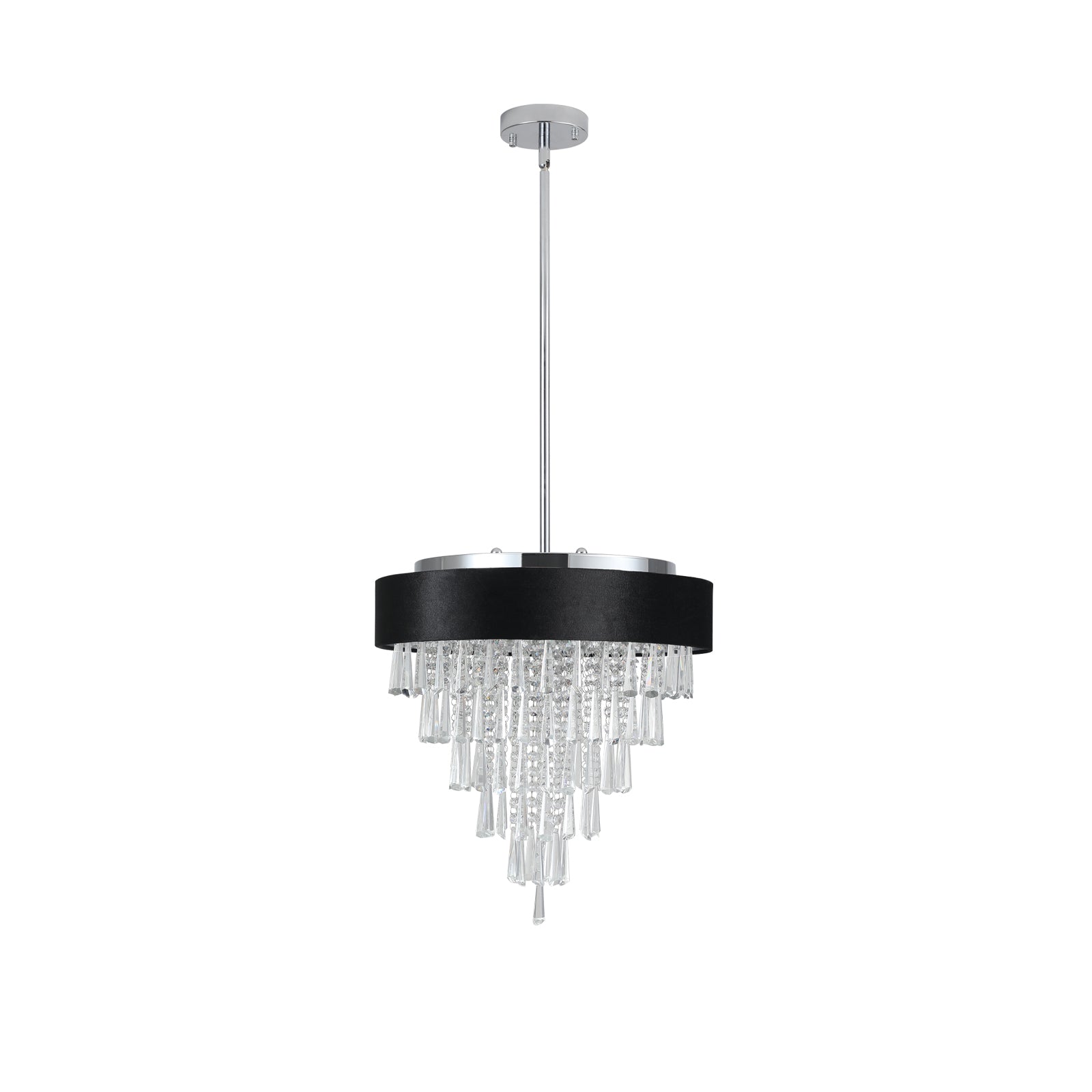 Modern Crystal Chandelier For Living Room Round Cristal Lamp Luxury Home Decor Light Fixture Transparent Modern Crystal