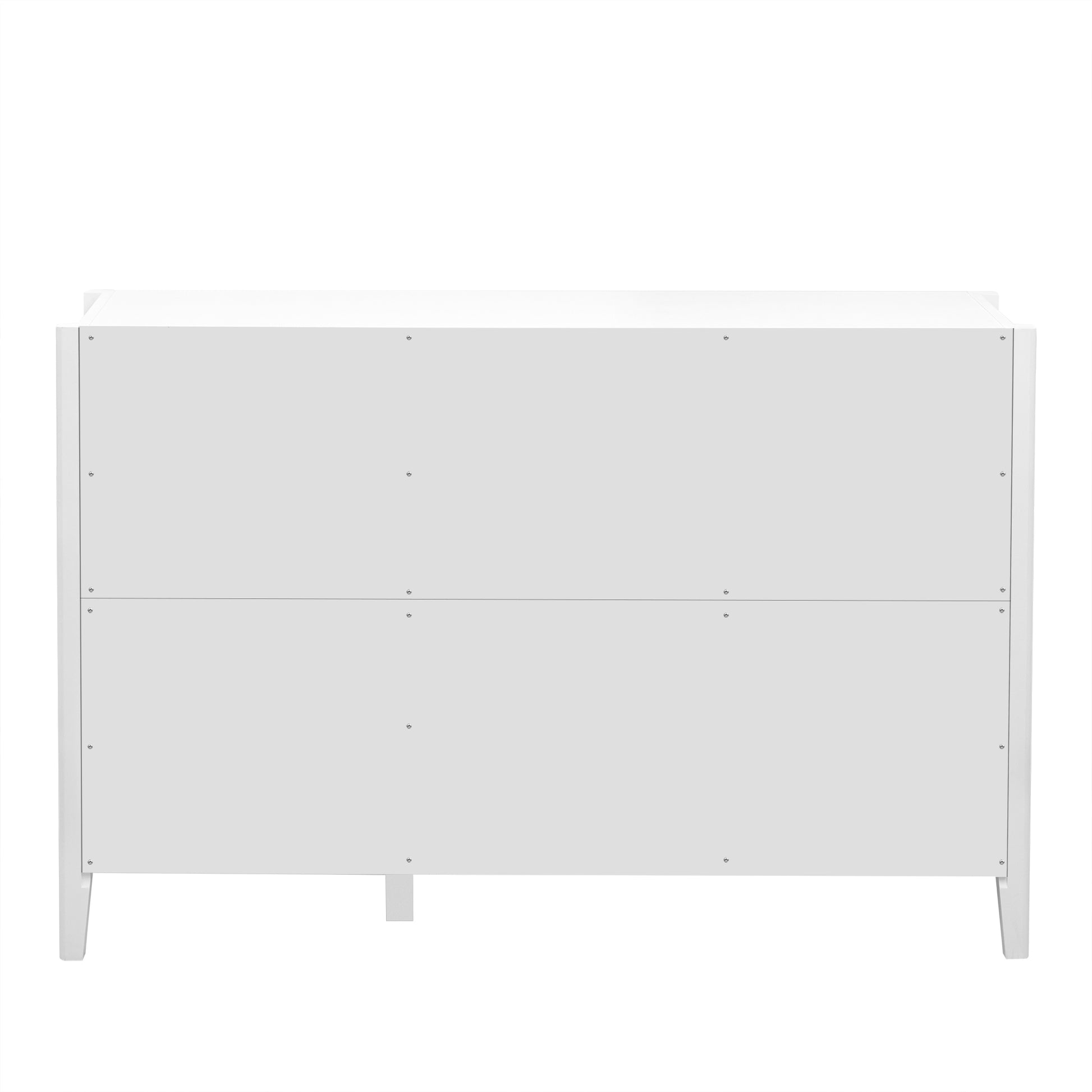 Featured Three Door Storage Cabinet With Metal Handles, Suitable For Corridors, Entrances, Living Rooms, And Study Rooms 1 2 Shelves White Primary Living Space Shelves Included American Design Mdf