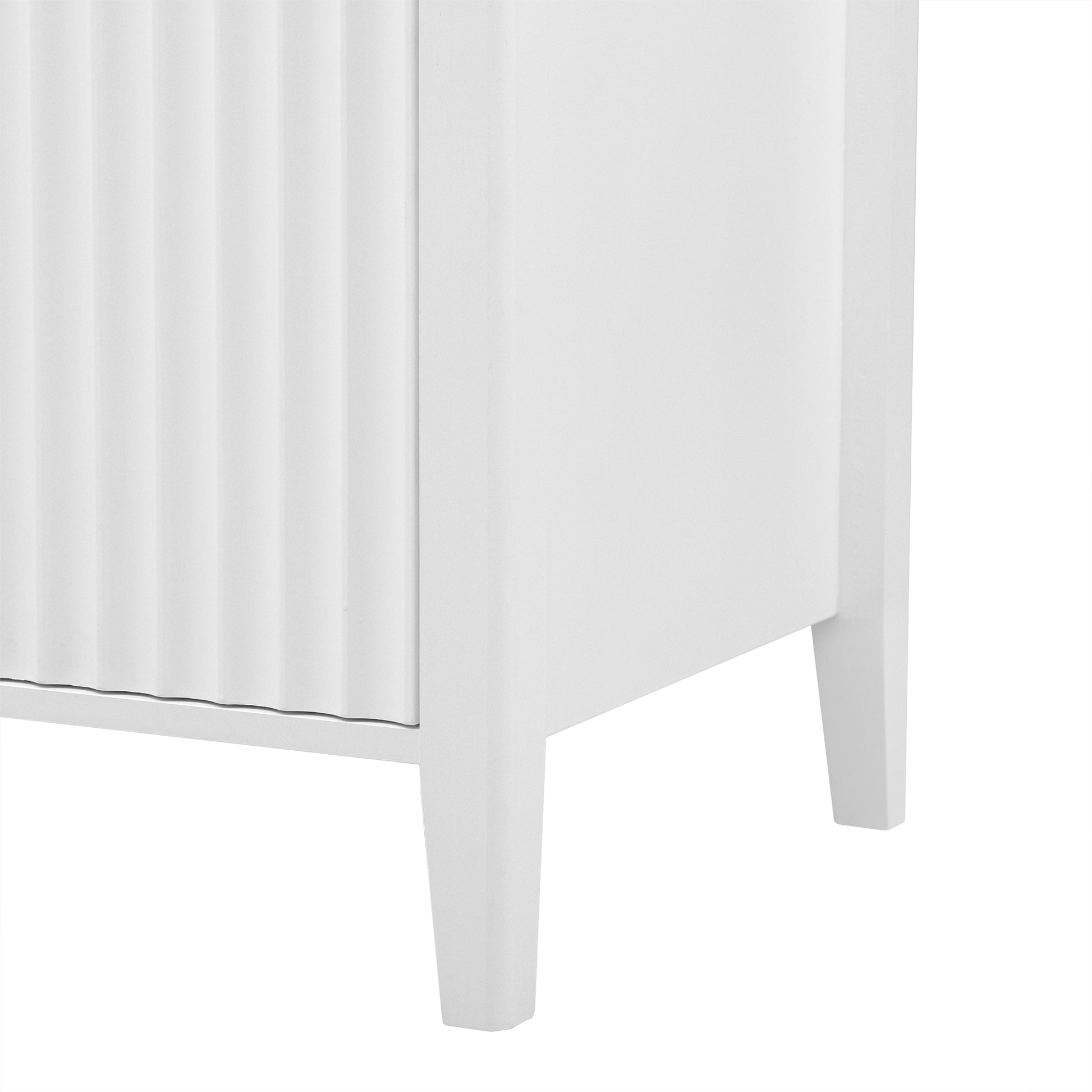 Featured Three Door Storage Cabinet With Metal Handles, Suitable For Corridors, Entrances, Living Rooms, And Study Rooms 1 2 Shelves White Primary Living Space Shelves Included American Design Mdf