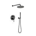 Matte Black Wall Mount 2 Way Valve Shower Faucet: 10