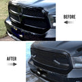 Grille For 2013 2014 2015 2016 2017 2018 Dodge Ram 1500 Grill Big Horn Style With Letters Matte Black Matt Black Abs Abs