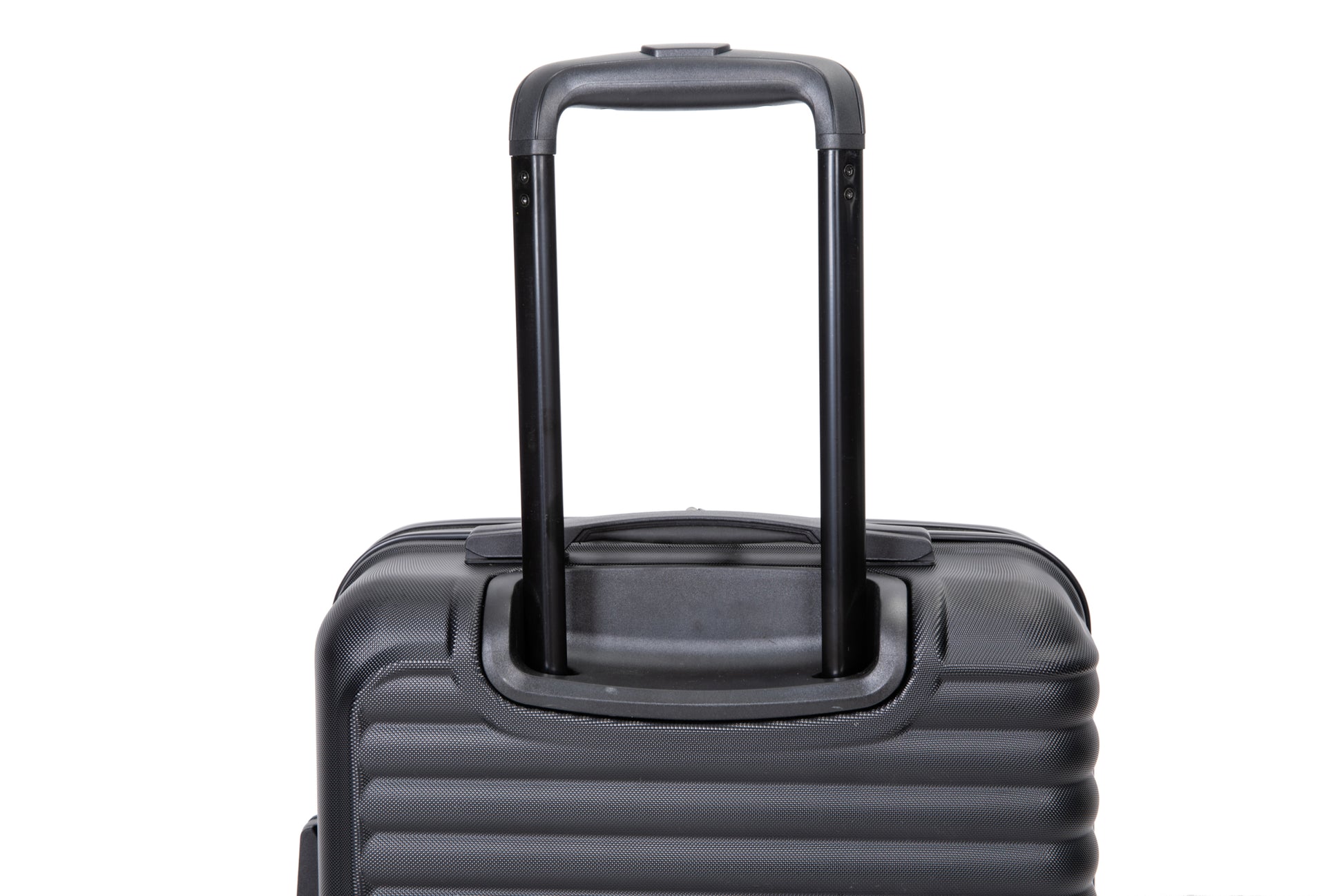 20" Carry On Luggage Lightweight Suitcase, Spinner Wheels, Black Black Abs