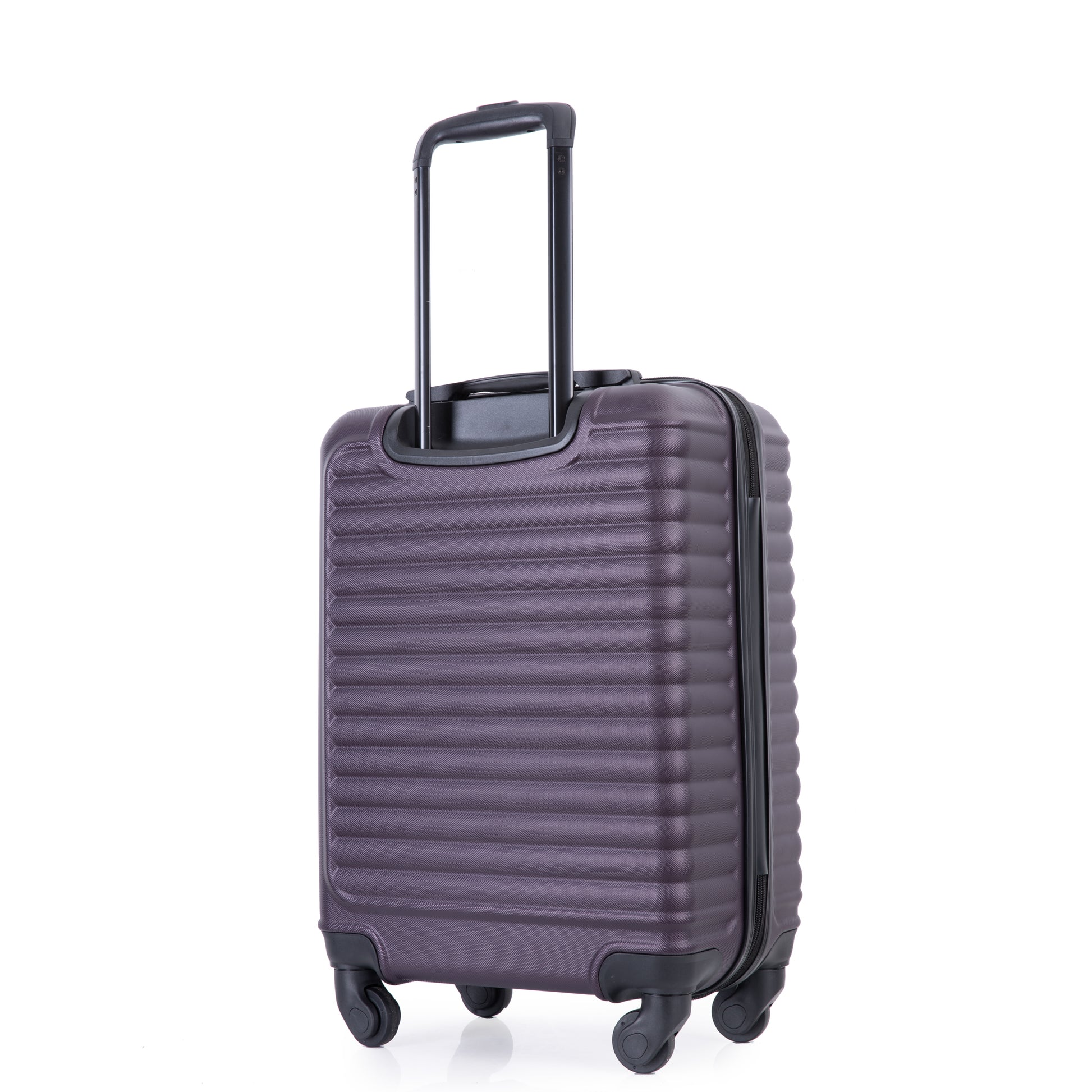 20" Carry On Luggage Lightweight Suitcase, Spinner Wheels, Purple Purple Abs