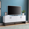 Side Credenza With 4 Doors, Storage Cabinets, 60