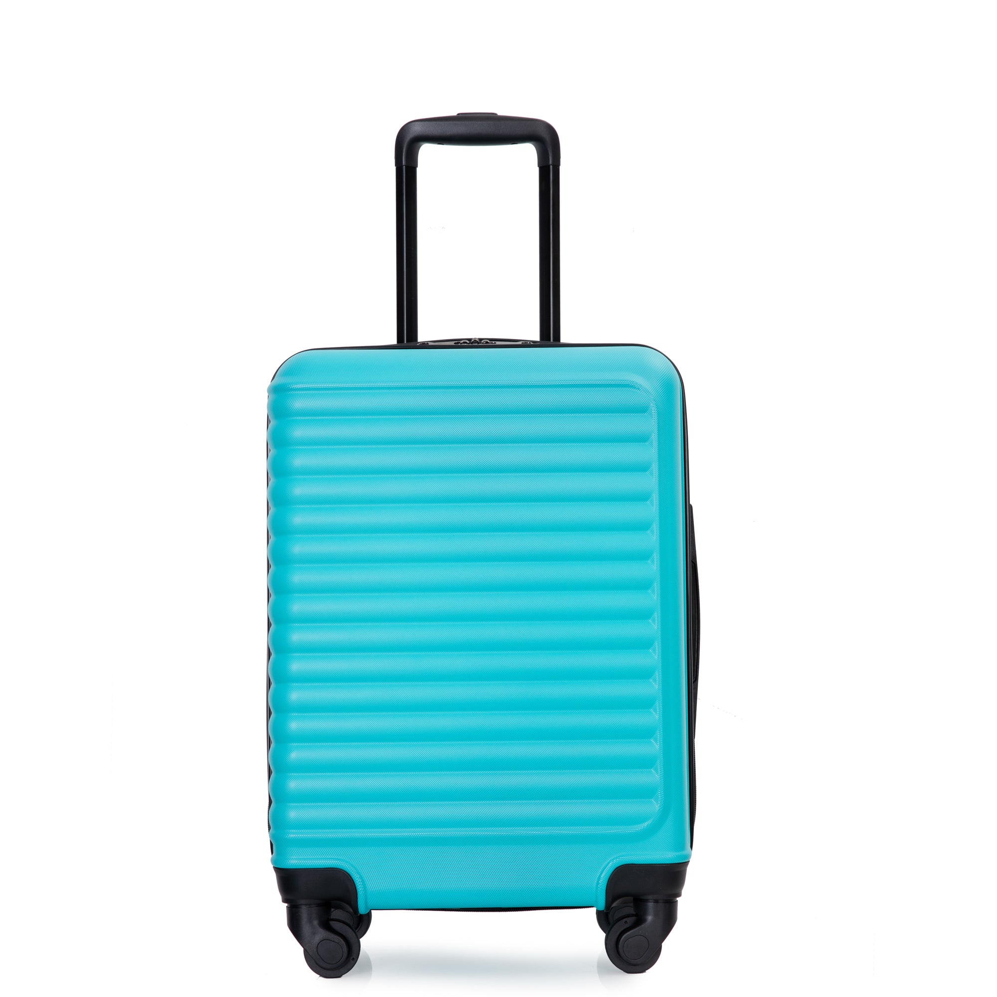 20" Carry On Luggage Lightweight Suitcase, Spinner Wheels, Turquoise Turquoise Abs