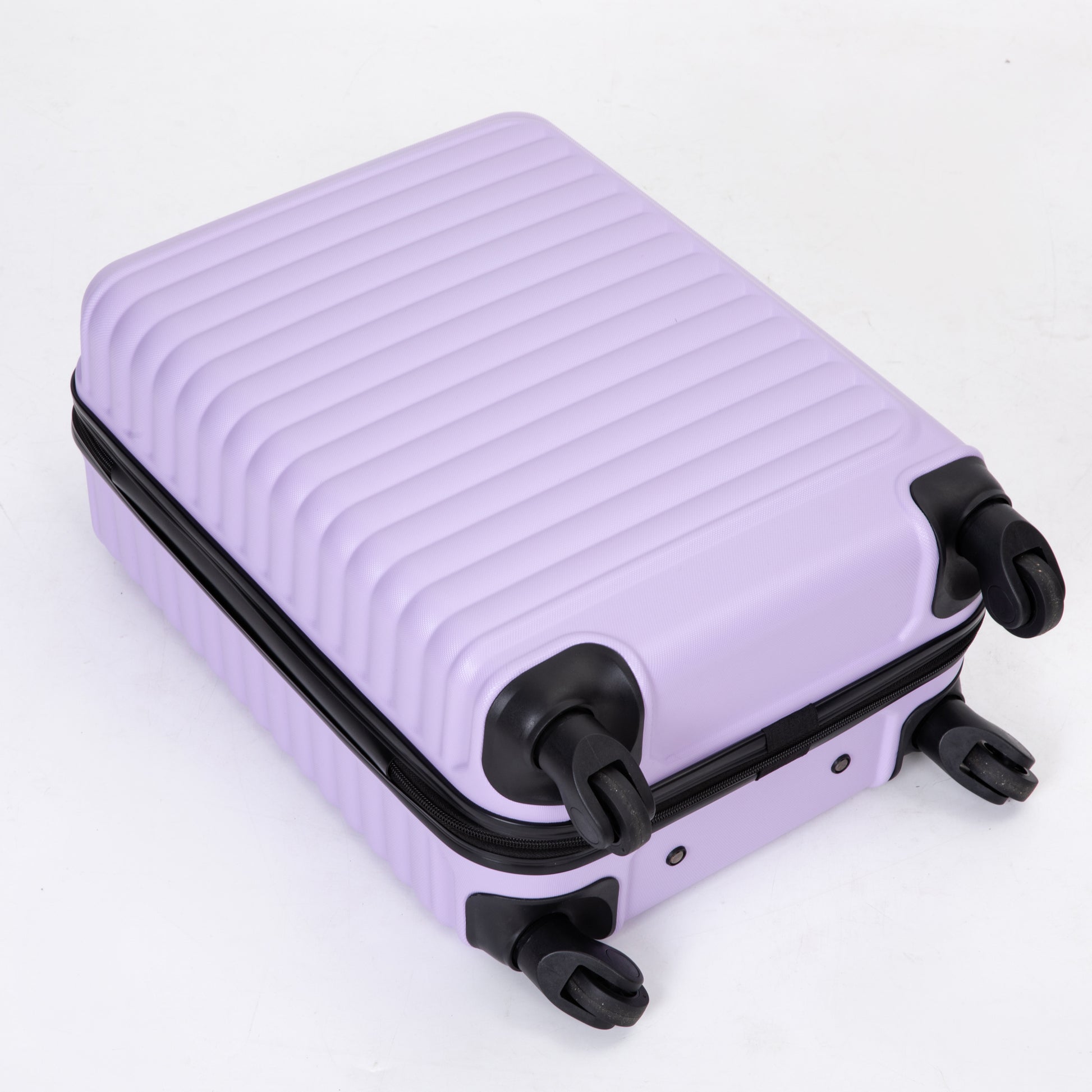 20" Carry On Luggage Lightweight Suitcase, Spinner Wheels, Lavender Purple Lavender Purple Abs