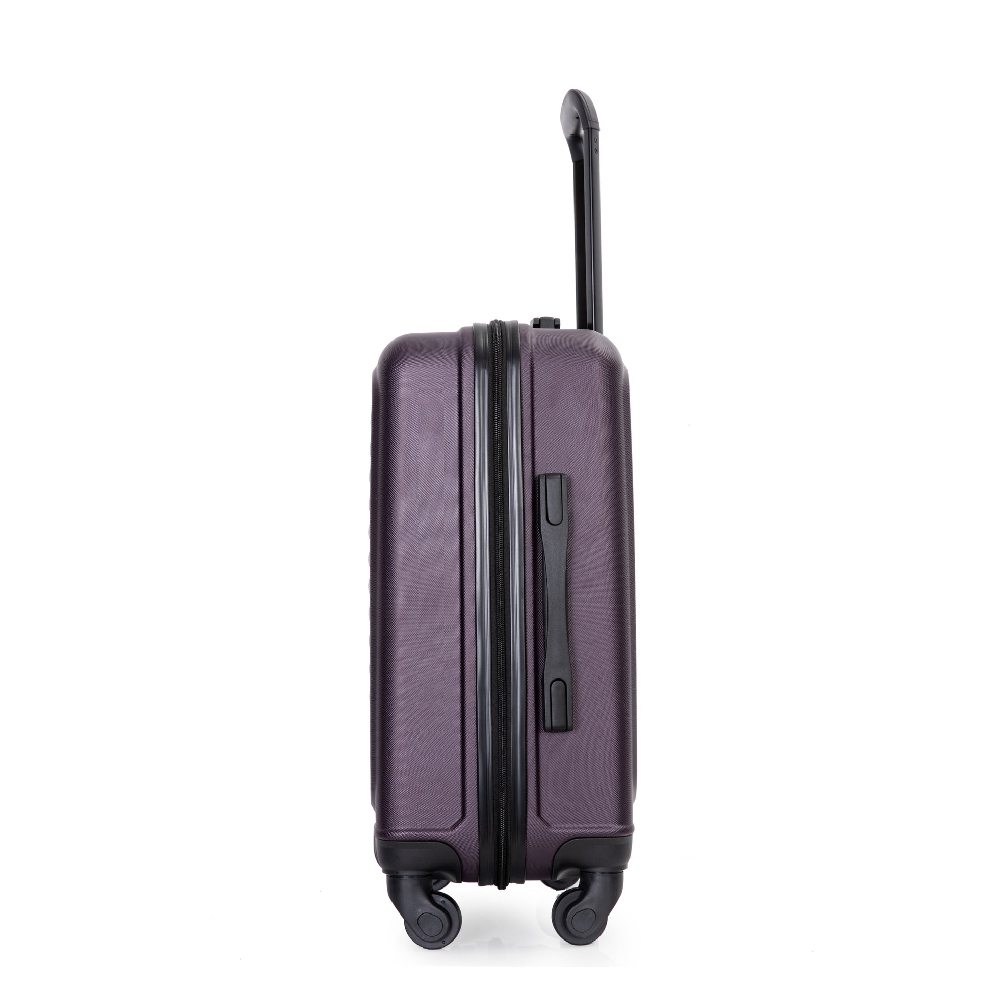 20" Carry On Luggage Lightweight Suitcase, Spinner Wheels, Purple Purple Abs