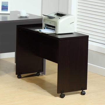 Printer Mobile Stand, Computer Desk, Home Office Desk Red Cocoa Espresso Particle Board