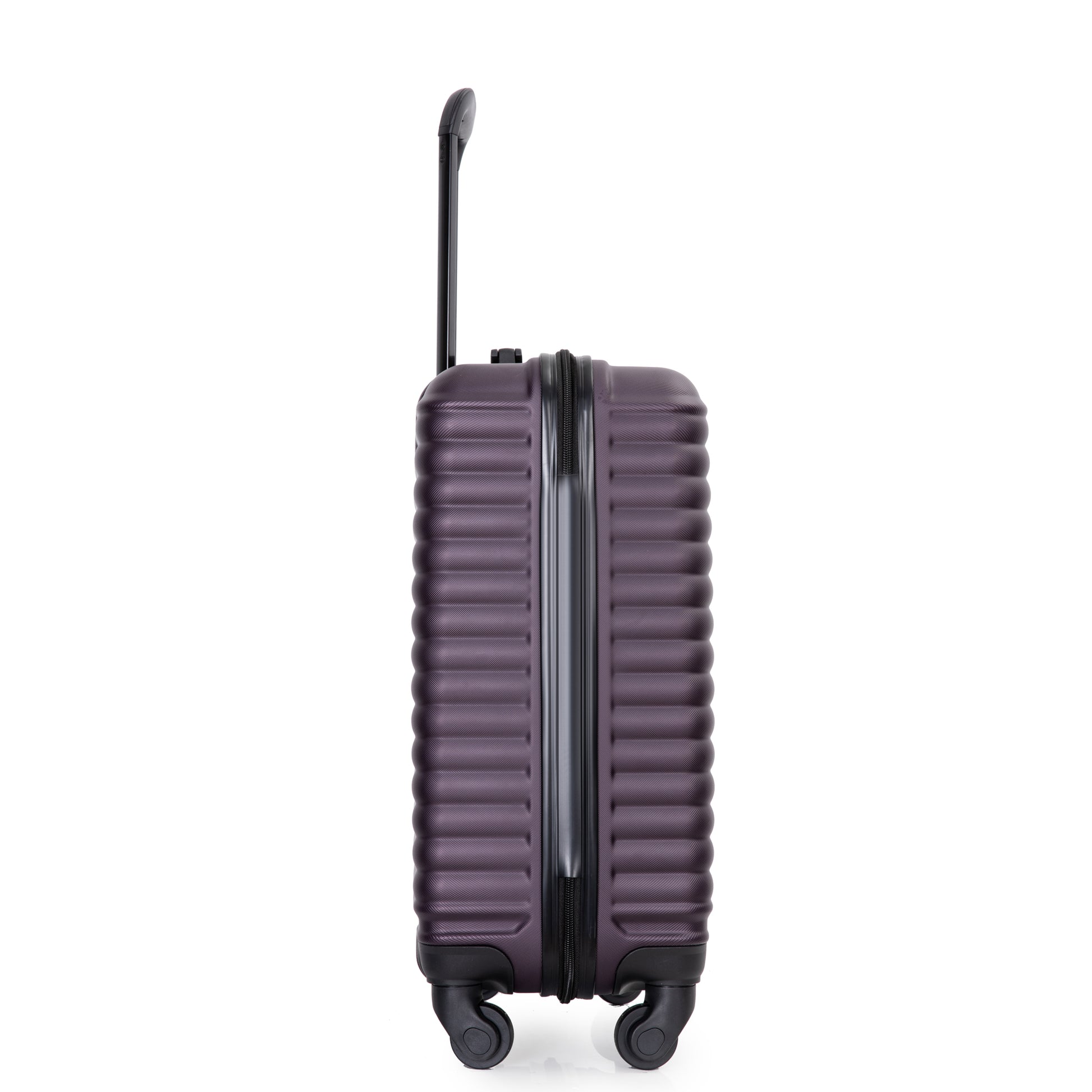 20" Carry On Luggage Lightweight Suitcase, Spinner Wheels, Purple Purple Abs