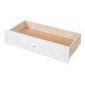 Twin Size Canopy Day Bed With 2 Drawers, White White Solid Wood Mdf