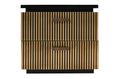 Allure Modern Style 2 Drawer Nightstand Made With Mango Wood And Finished With Brass Metal Black 2 Drawers Bedroom Contemporary,Modern Wood