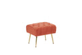Modern Accent Chair With Ottoman, Comfy Armchair For Living Room, Bedroom, Apartment, Office Brick Red Brick Red Primary Living Space Classic Polyester