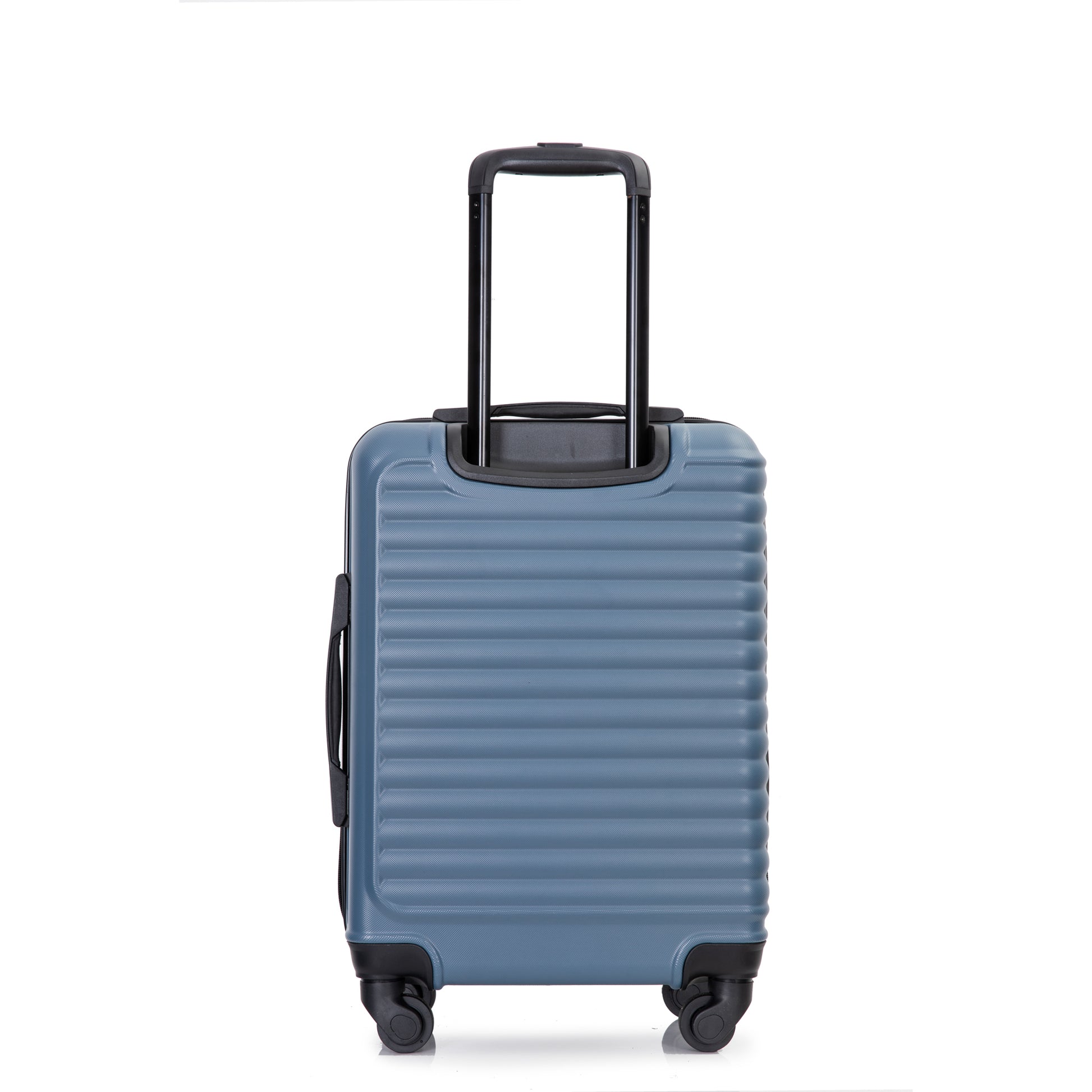 20" Carry On Luggage Lightweight Suitcase, Spinner Wheels, Blue Blue Abs