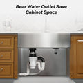 Tecasa Farmhouse Double Bowl 50 50 Sink 33 Inches Stainless Steel Apron Sinks 16 Gauge For Kitchen Front Rounded 10 Inch Deep Single Bowl Kitchen Sink With Accessories Pack Of 3 Silver Stainless Steel