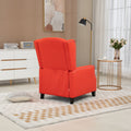 Coolmore Modern Comfortable Upholstered Leisure Chair Recliner Chair For Living Room Red Linen