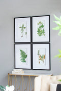 Set Of 4 Botanical Black And White Fern Wall Artwall Decor For Living Room Dining Room Entryway, 20