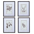 Set Of 4 Botanical Wall Art Prints, Home Decor For Living Room, Dining Room, Bedroom, Hallway, 20