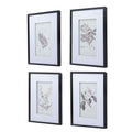 Set Of 4 Botanical Wall Art Prints, Home Decor For Living Room, Dining Room, Bedroom, Hallway, 20