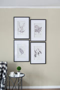 Set Of 4 Botanical Wall Art Prints, Home Decor For Living Room, Dining Room, Bedroom, Hallway, 20