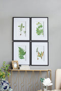 Set Of 4 Botanical Black And White Fern Wall Artwall Decor For Living Room Dining Room Entryway, 20