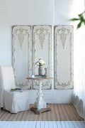 Set Of 3 Large White Wall Art Panel, Rectangle Wall Sculpture, Wall D Cor For Living Room Dining Room Office Bedroom, 21