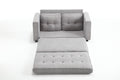 3 Fold Sofa,Convertible Futon Couch Sleeper Sofabed,Space Saving Seat,Pull Out Couch Bed For Living Room,Dark Gray & Light Gray & Beige,Velvet Linen Fabric Light Gray Velvet Wood Primary Living