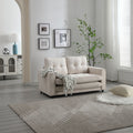 3 Fold Sofa,Convertible Futon Couch Sleeper Sofabed,Space Saving Seat,Pull Out Couch Bed For Living Room,Dark Gray & Light Gray & Beige,Velvet Linen Fabric Beige Velvet Wood Primary Living Space Medium Soft Loose Back Modern Square Arms Velvet 2 Seat