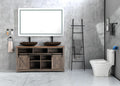 Bathroom Led Mirror Is Multi Functional And Each Function Is Controlled By A Smart Touch Button. White Aluminium
