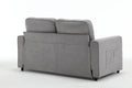 3 Fold Sofa,Convertible Futon Couch Sleeper Sofabed,Space Saving Seat,Pull Out Couch Bed For Living Room,Dark Gray & Light Gray & Beige,Velvet Linen Fabric Light Gray Velvet Wood Primary Living